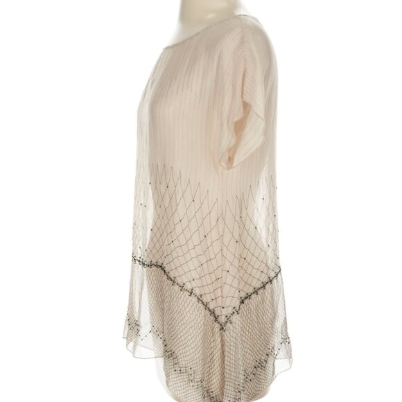 4 Love & Liberty Size S Short sleeve silk top - Picture 4 of 4